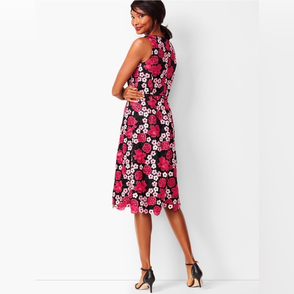 RSVP BY Talbots Women’s Sleeveless Floral Lace Fit & Flare Dress Size‎ 10 - Picture 3 of 8
